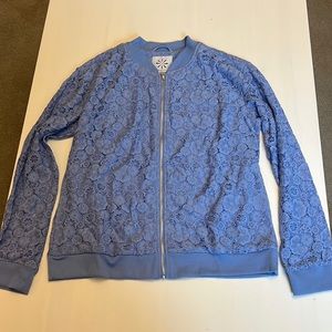 3/$15 🌺 isaac mizrahi lace light jacket